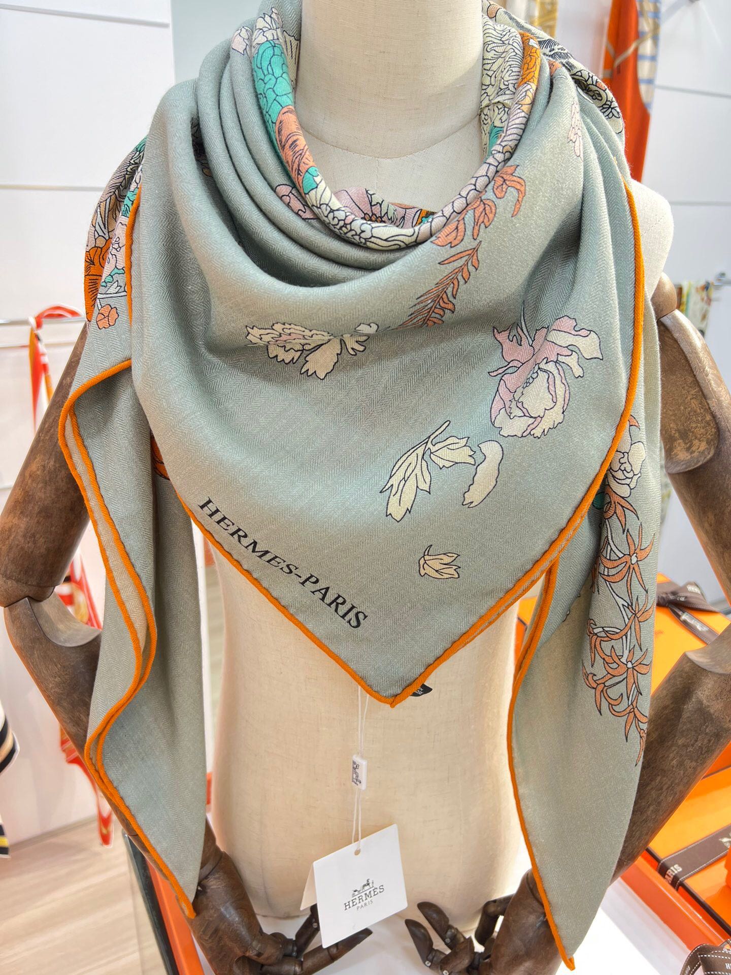 H**mes shawls-140*140cm