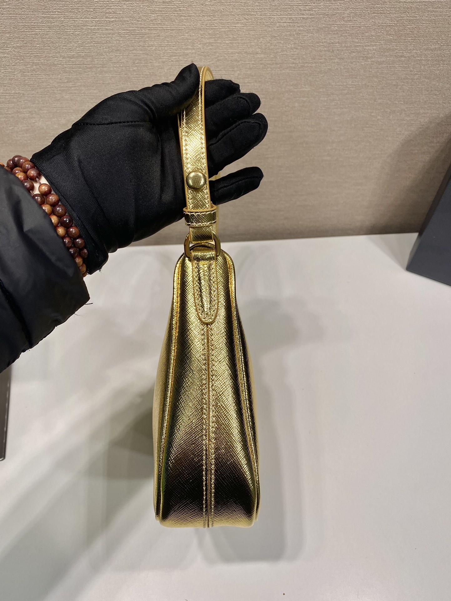 Pra*a nylon 1bc204b hobo bag-23*17*6.5cm