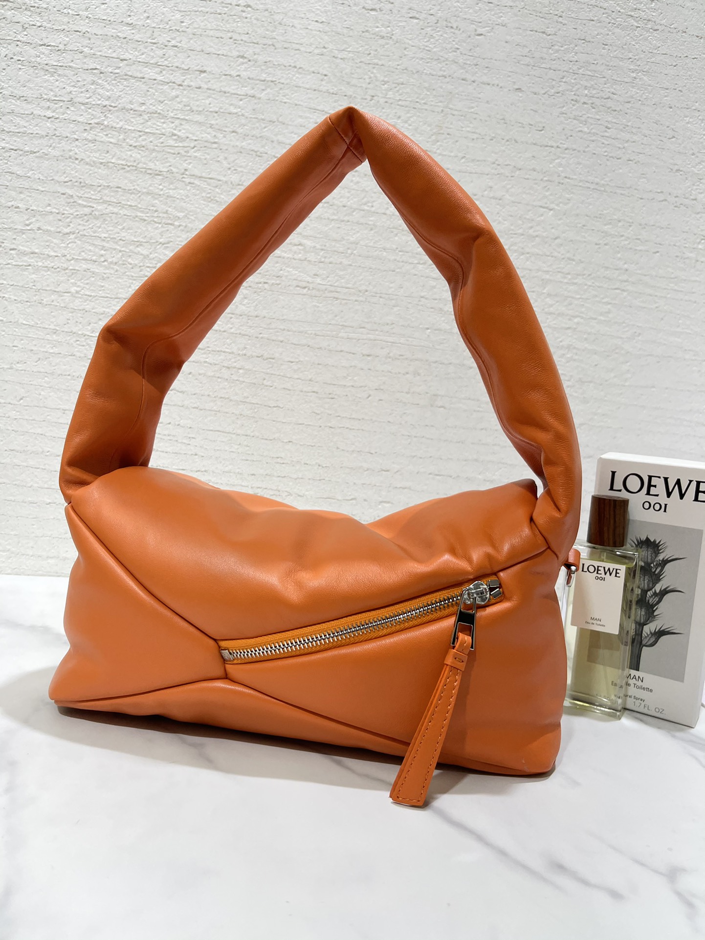 L0ew* puzzle puffer hobo bag-31*16*13cm