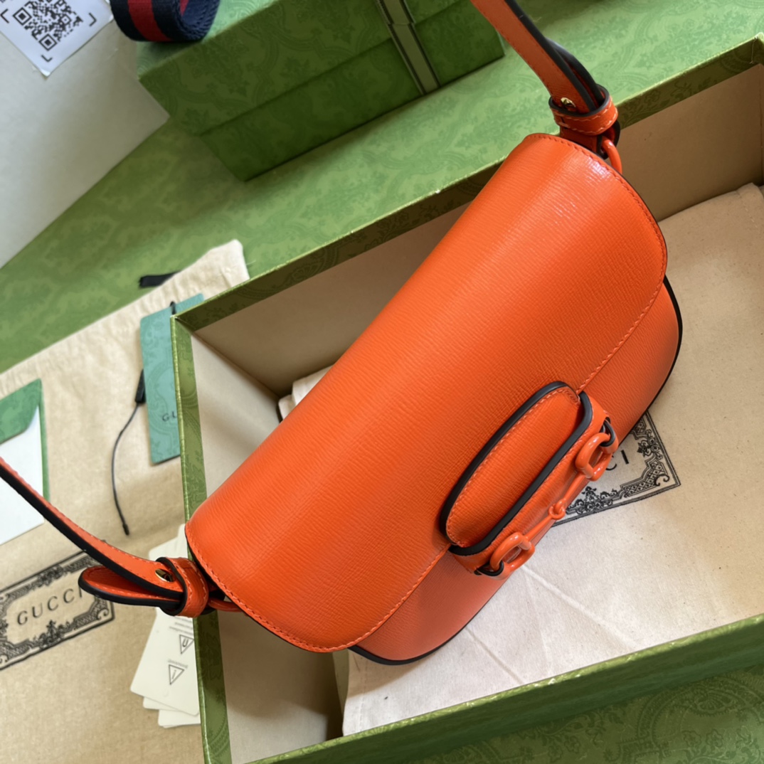 G*u*i 1955 horsebit shoulder bag-20.6*14.4*5.1cm