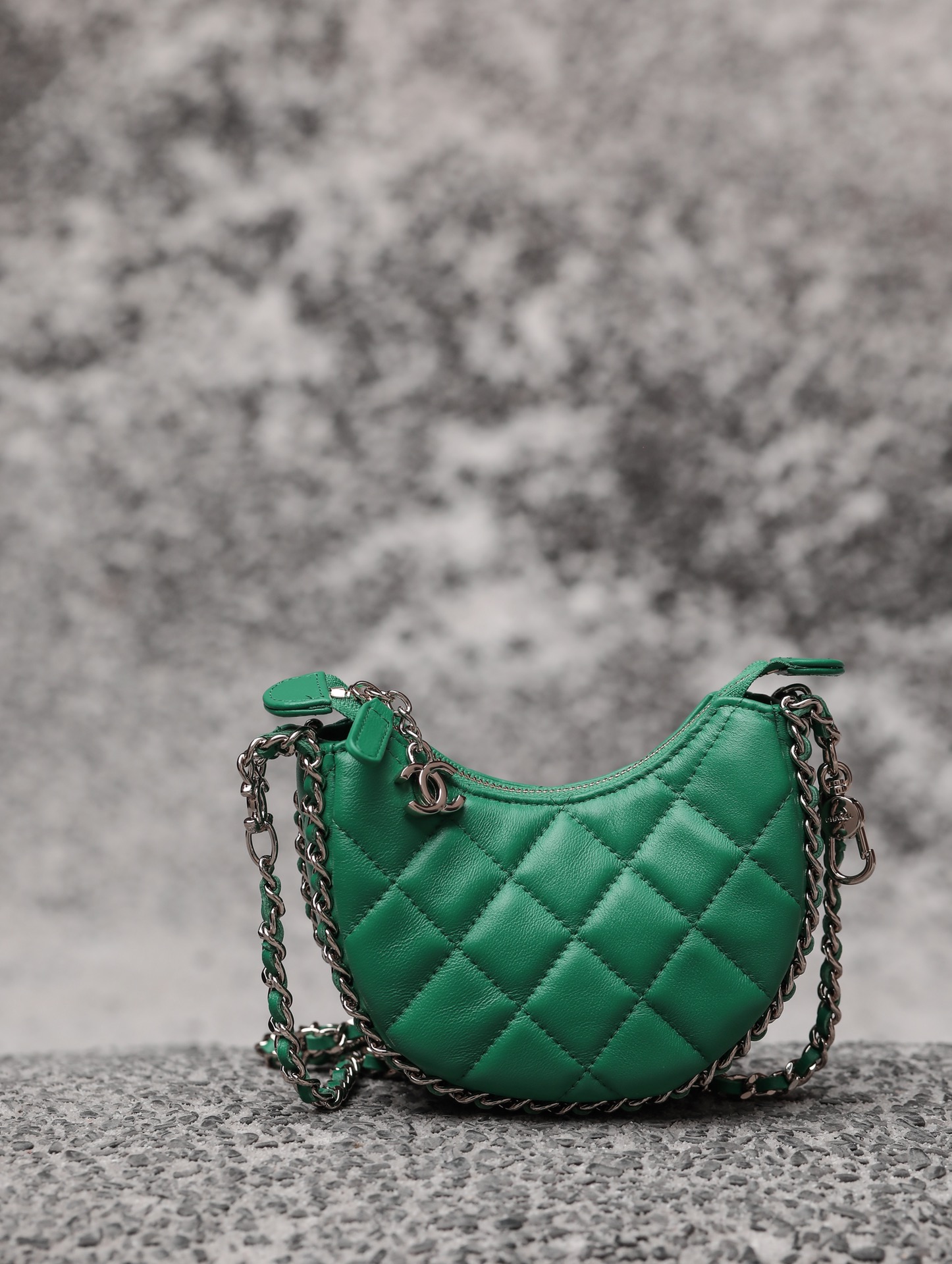 Ch@nel 23SS Moon Bag-16*10/22*14CM