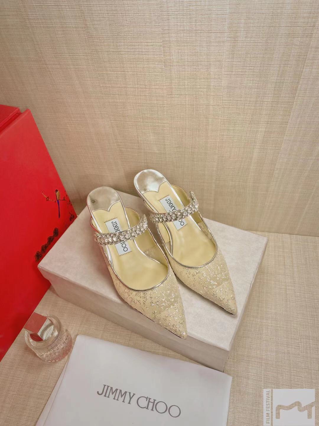 Ji*y Ch* heel-8.5/6.5cm