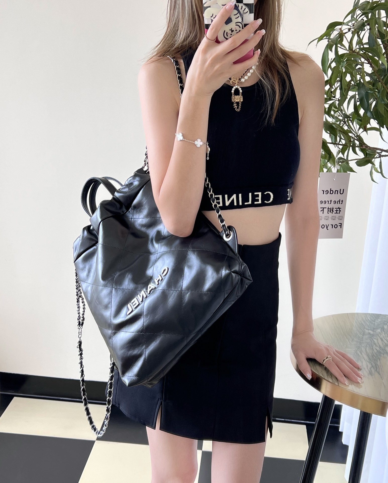 Ch@nel Backpack-29*34*10.5CM