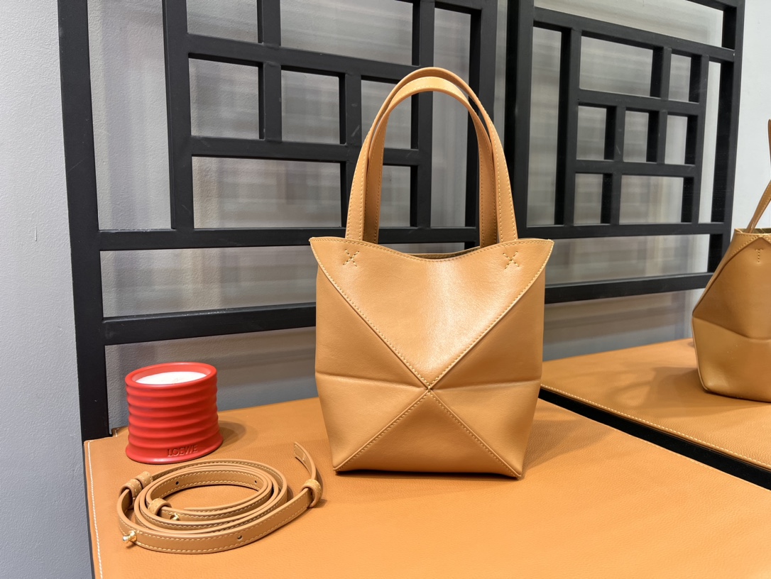 L0ew* puzzle tote-16.5/9.5/20cm