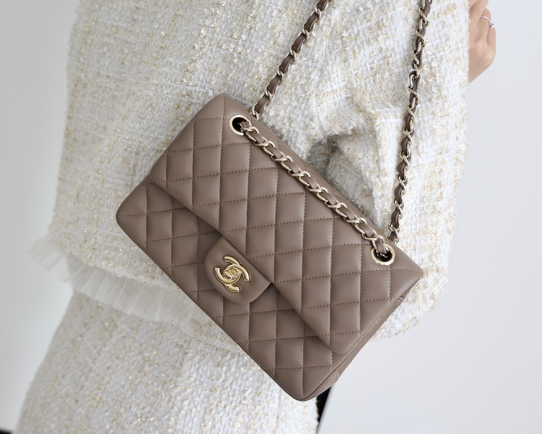Ch@nel Flap Bag-Lambskin-23CM