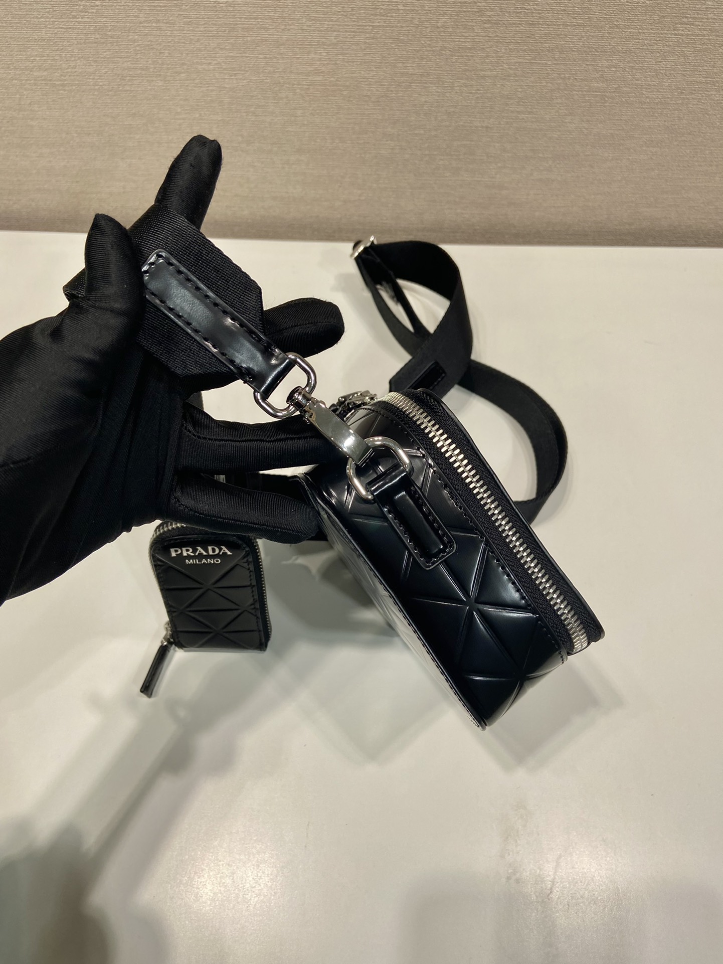 Pra*a camera bag 2vh070-19*12.5*5.5cm