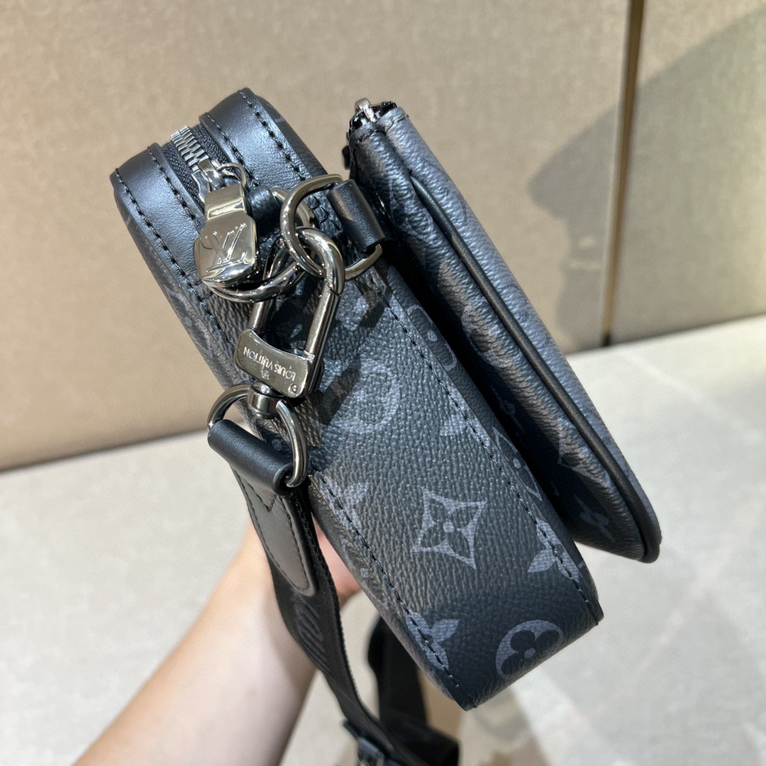 l0*is V*t0n trio messenger bag -m22481-25 x 18.5 x 7cm