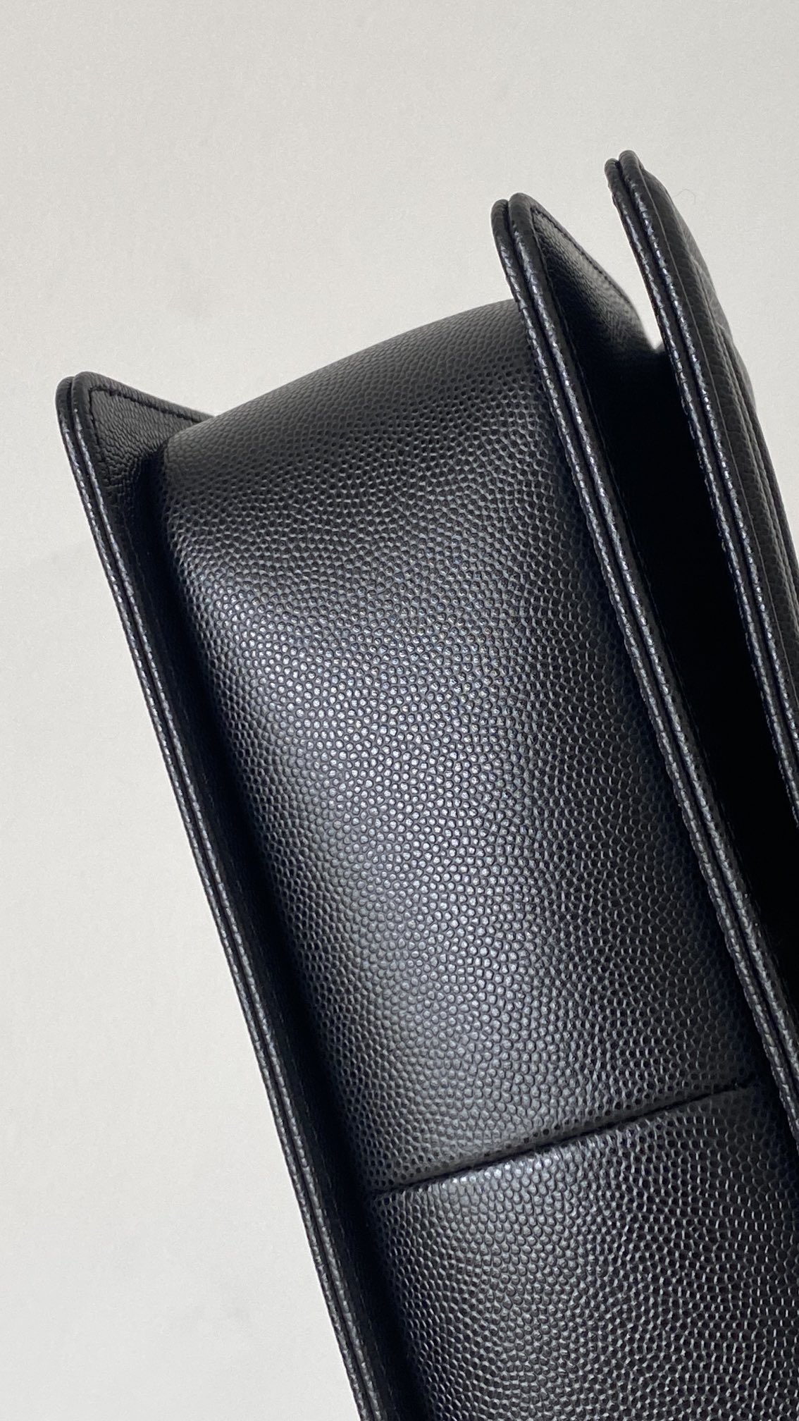 Ch@nel Boy Bag-Caviar-25CM