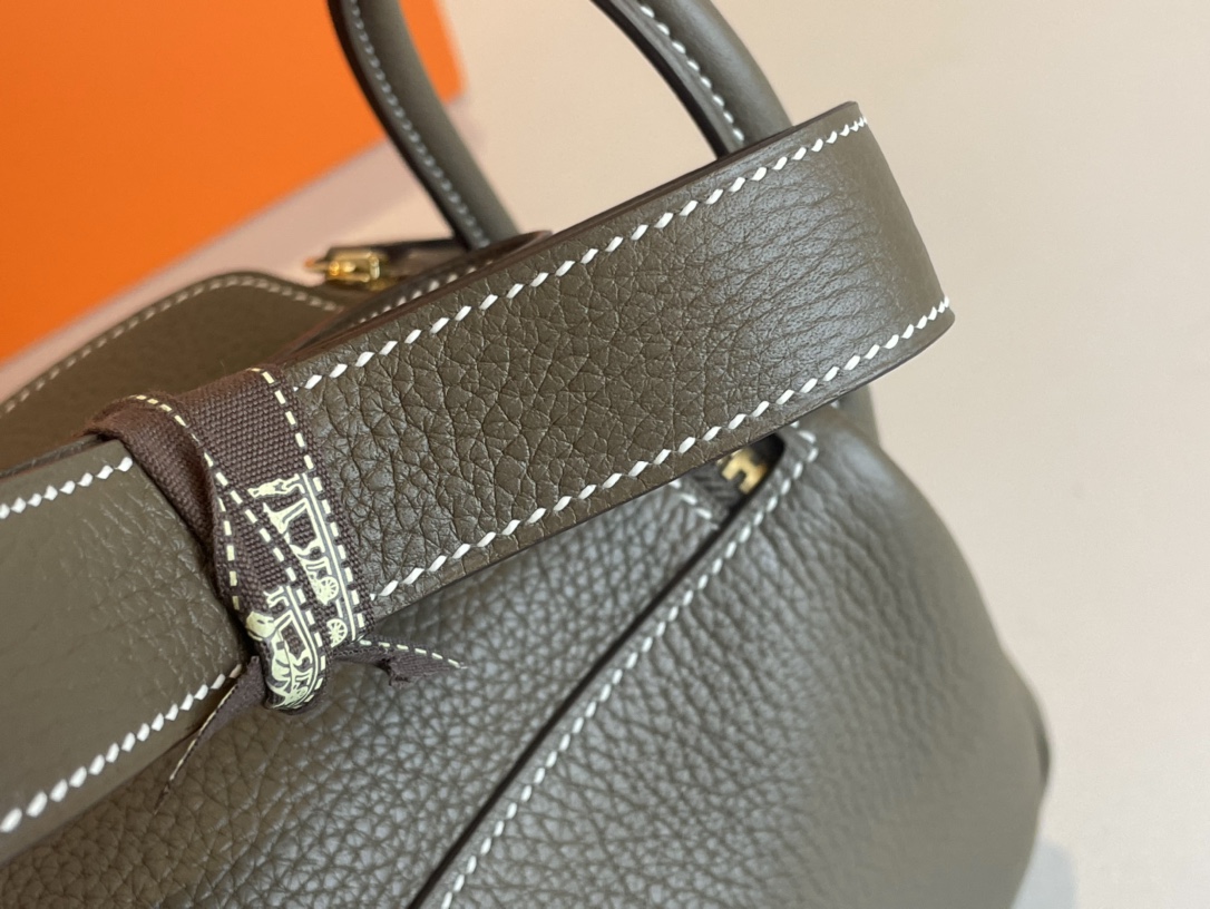 H**mes lindy 19-tc leather-19cm