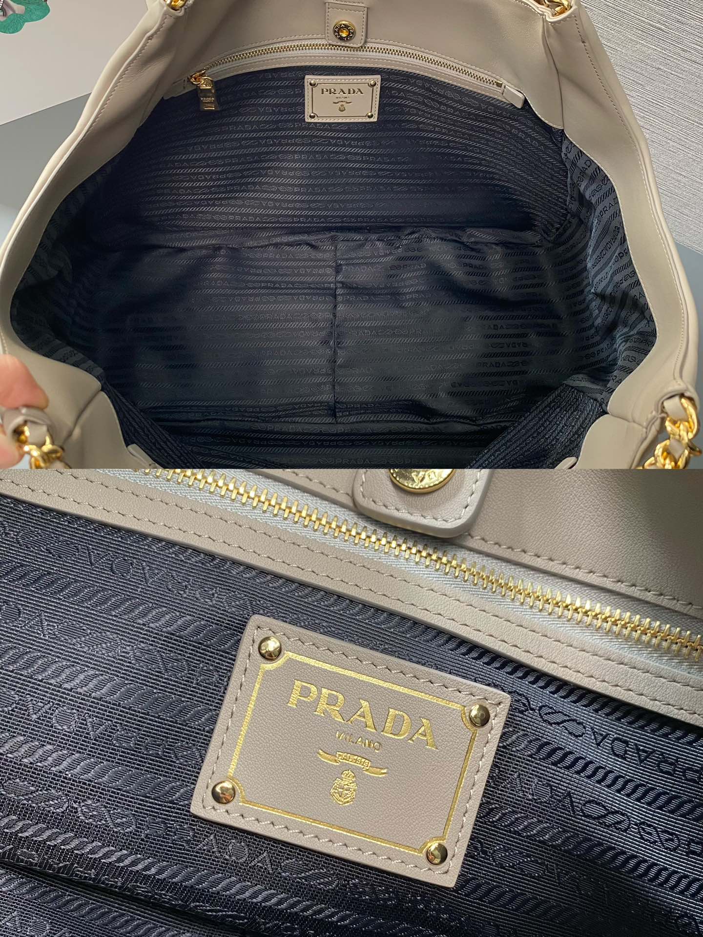 Pra*a vintage 1ba638 tote-39*29*1cm