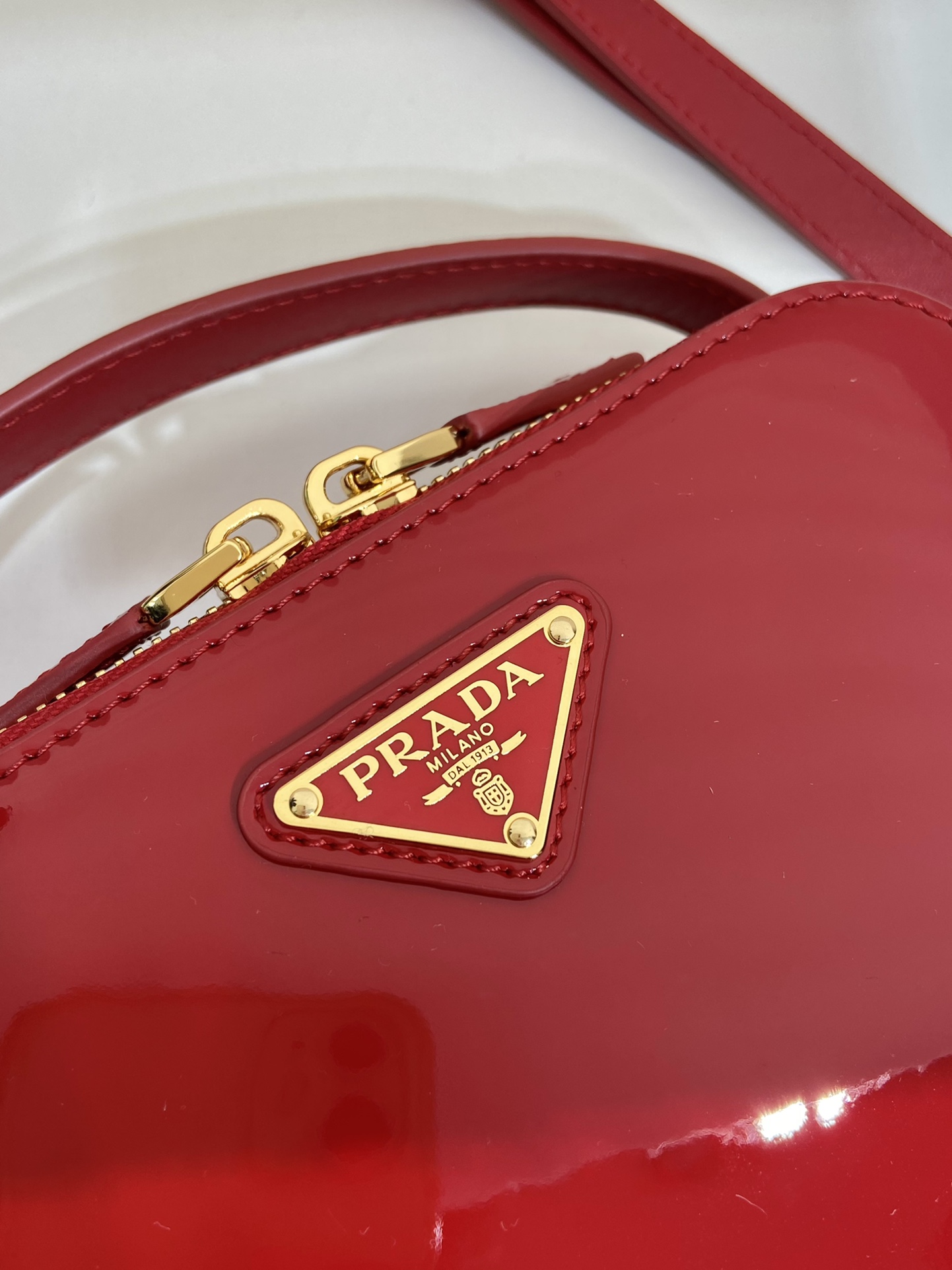 Pra*a patent 1bh206 bag-17.5*10.5*4.5cm