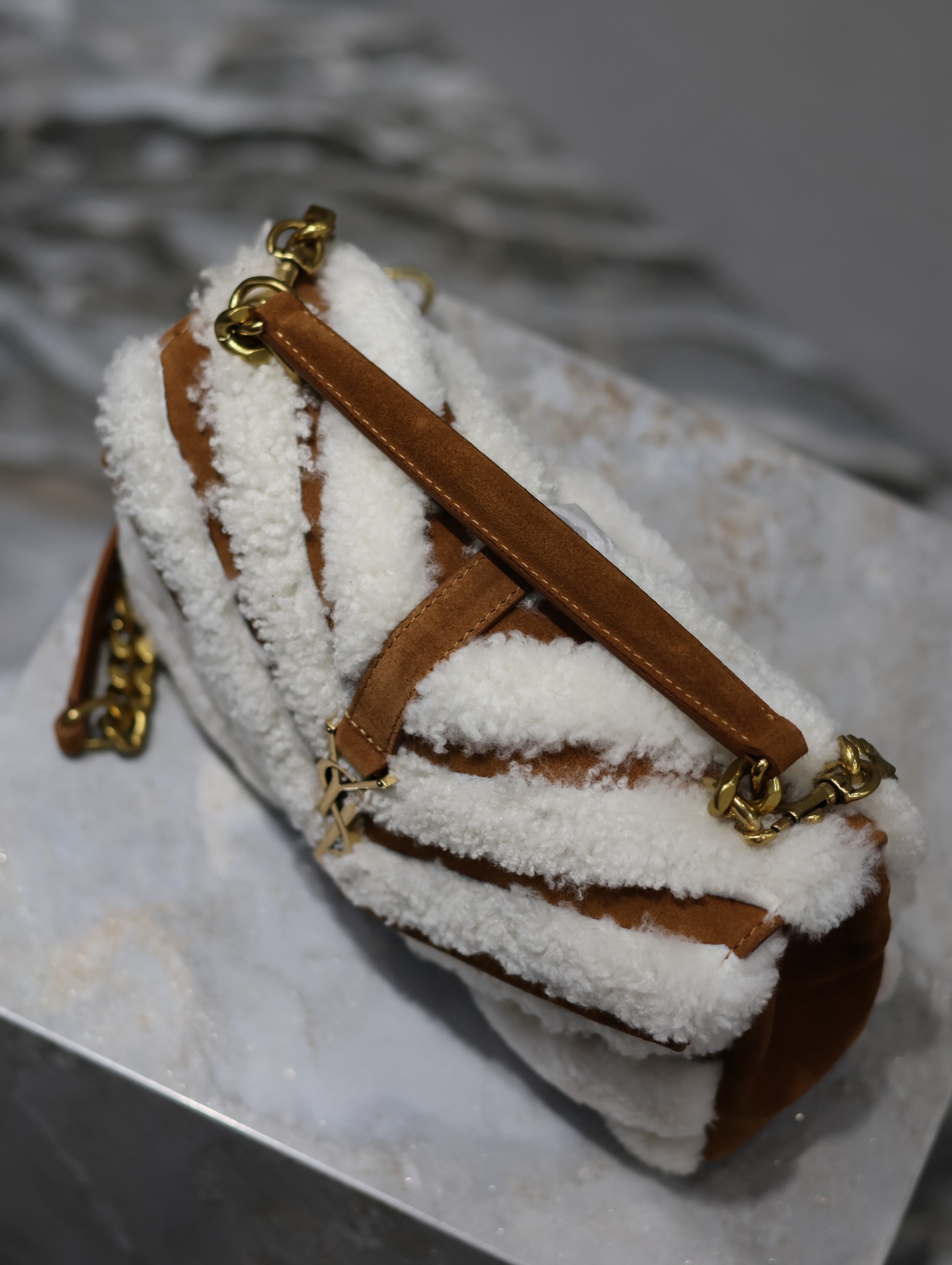 YS L Monogram College Bag-24*17*7CM