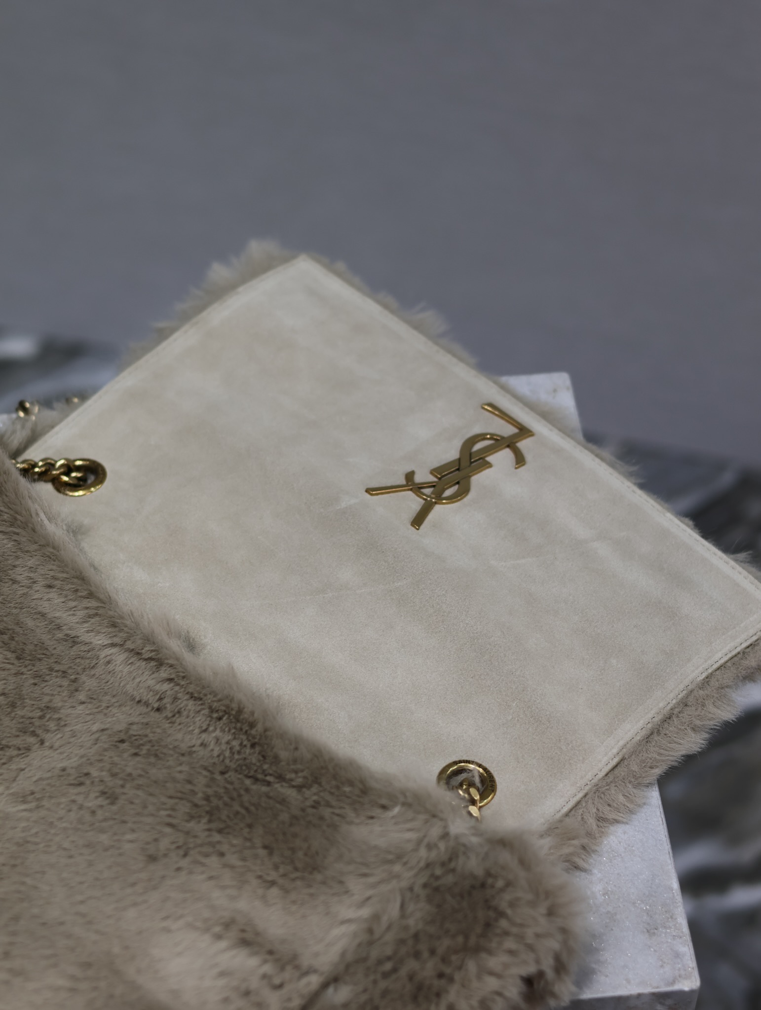 Y*L kate with raffia-28.5×20×6cm