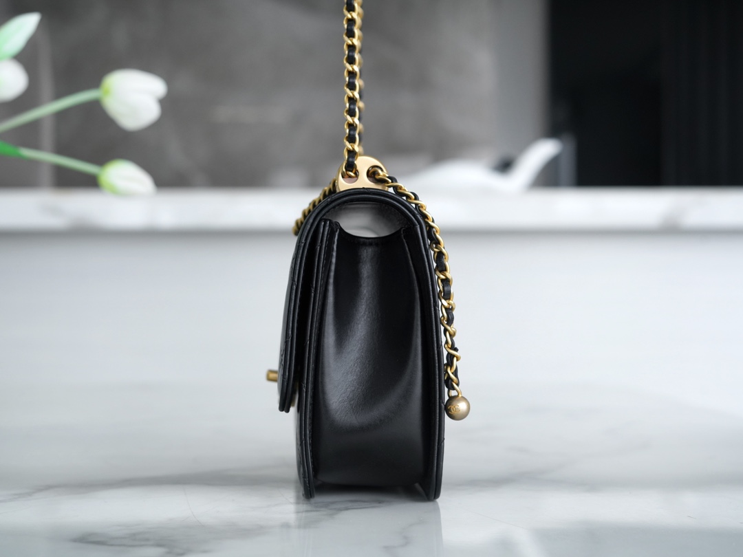 Ch@nel Flap Bag-14.5*22*8CM