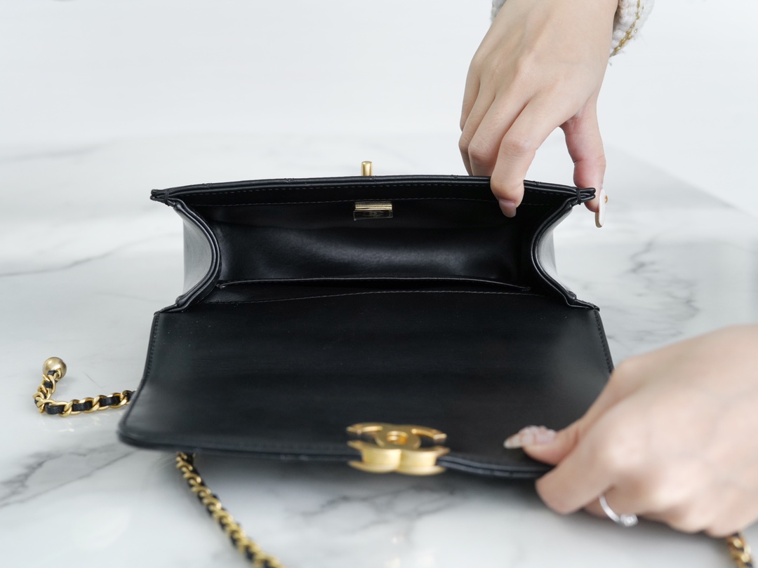 Ch@nel Flap Bag-14.5*22*8CM