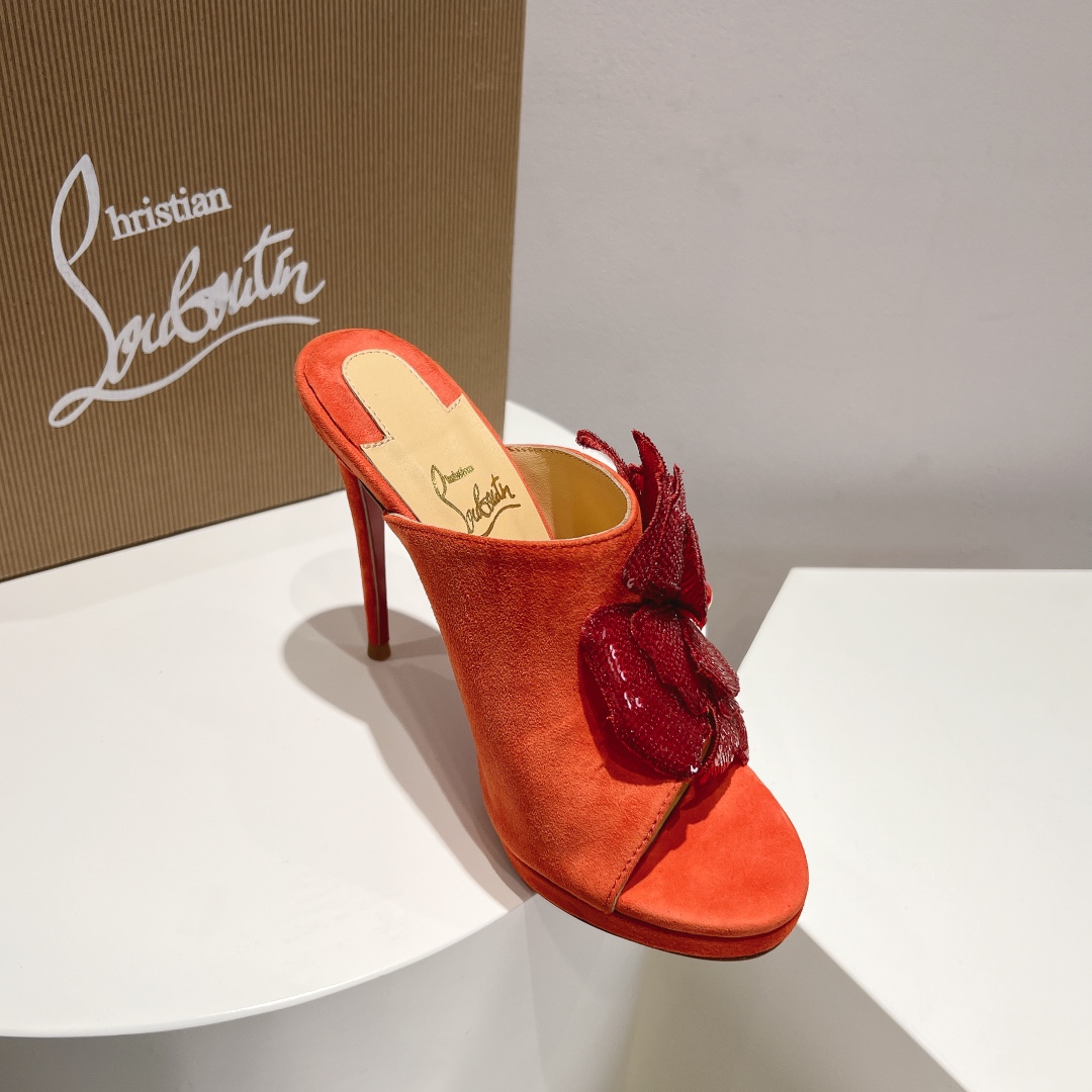 Ch**an louboutin slides-12cm