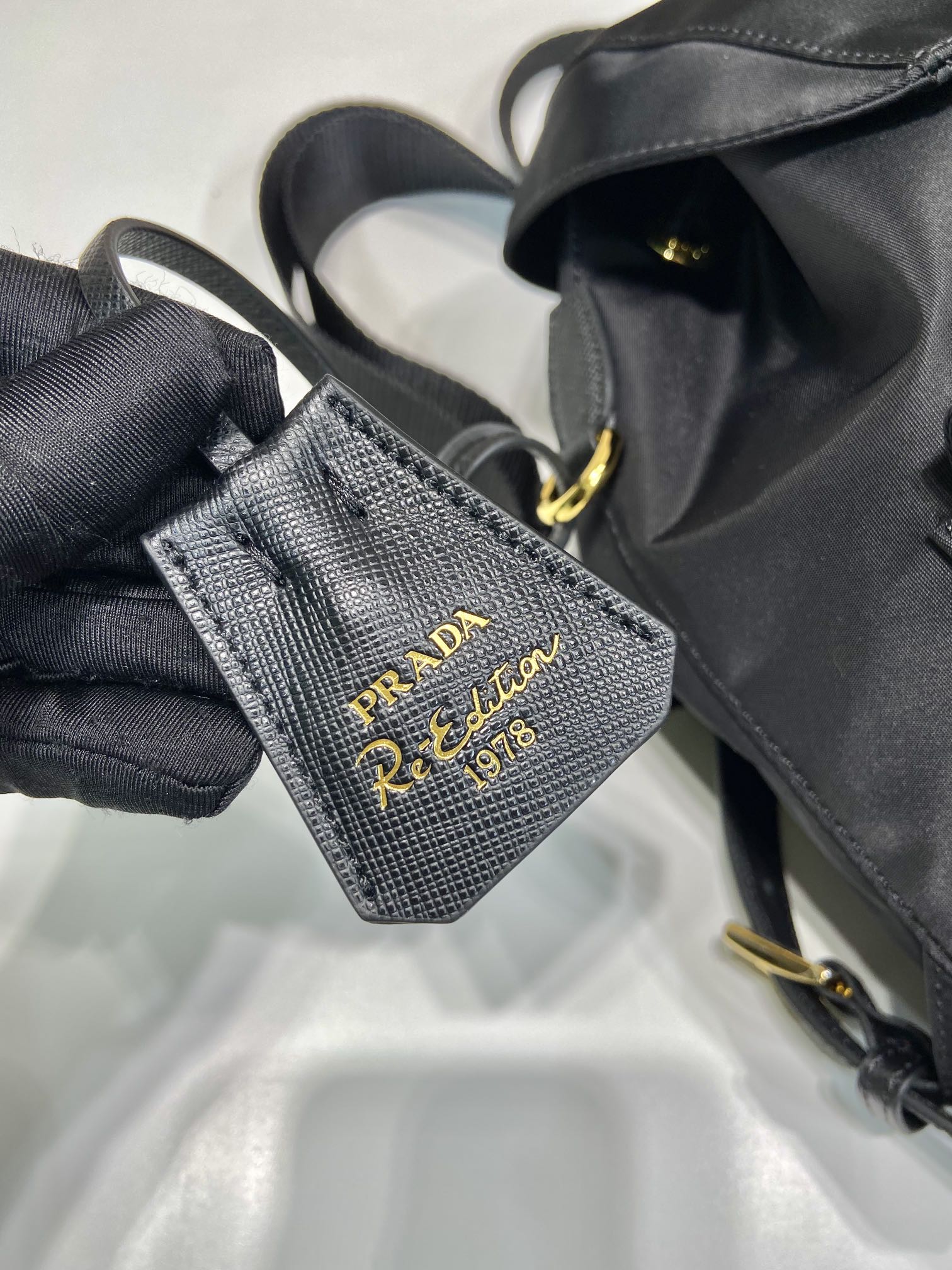 Pra*a re-nylon 1bz677 backpack-12*23.5*28cm