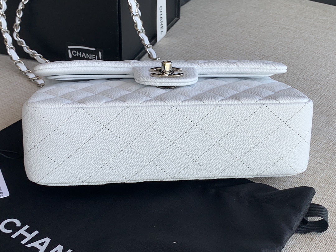 Ch@nel Flap Bag-Caviar-23CM