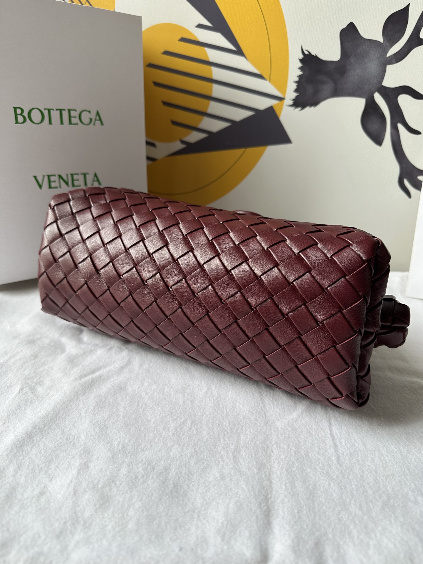 bo*te*ga Ve*ne*ta lauren 1980 teen leather clutch-31.5*16.5*11cm