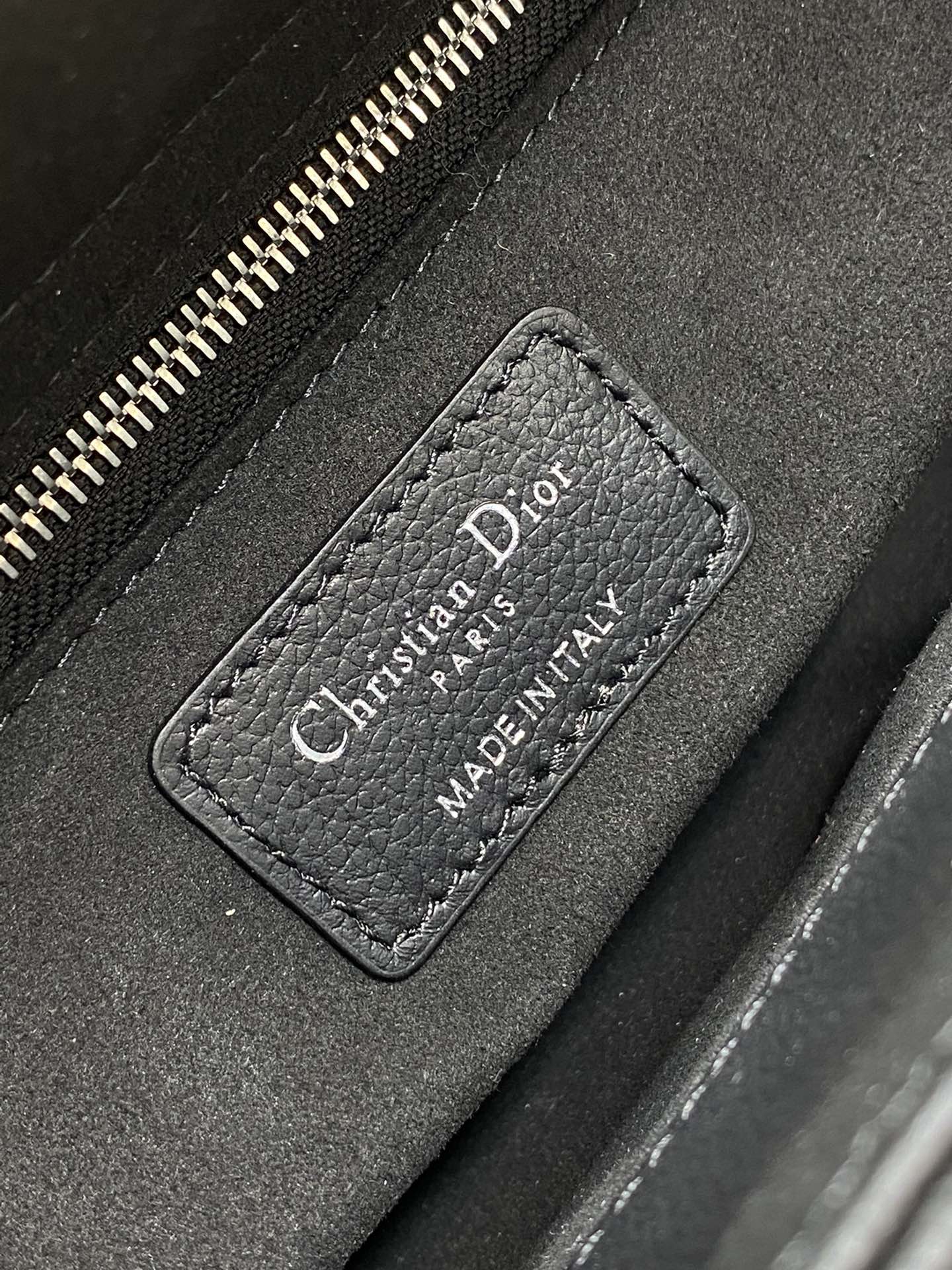 lady D*or bag-silver hardware-caviar-20*16.5*8cm