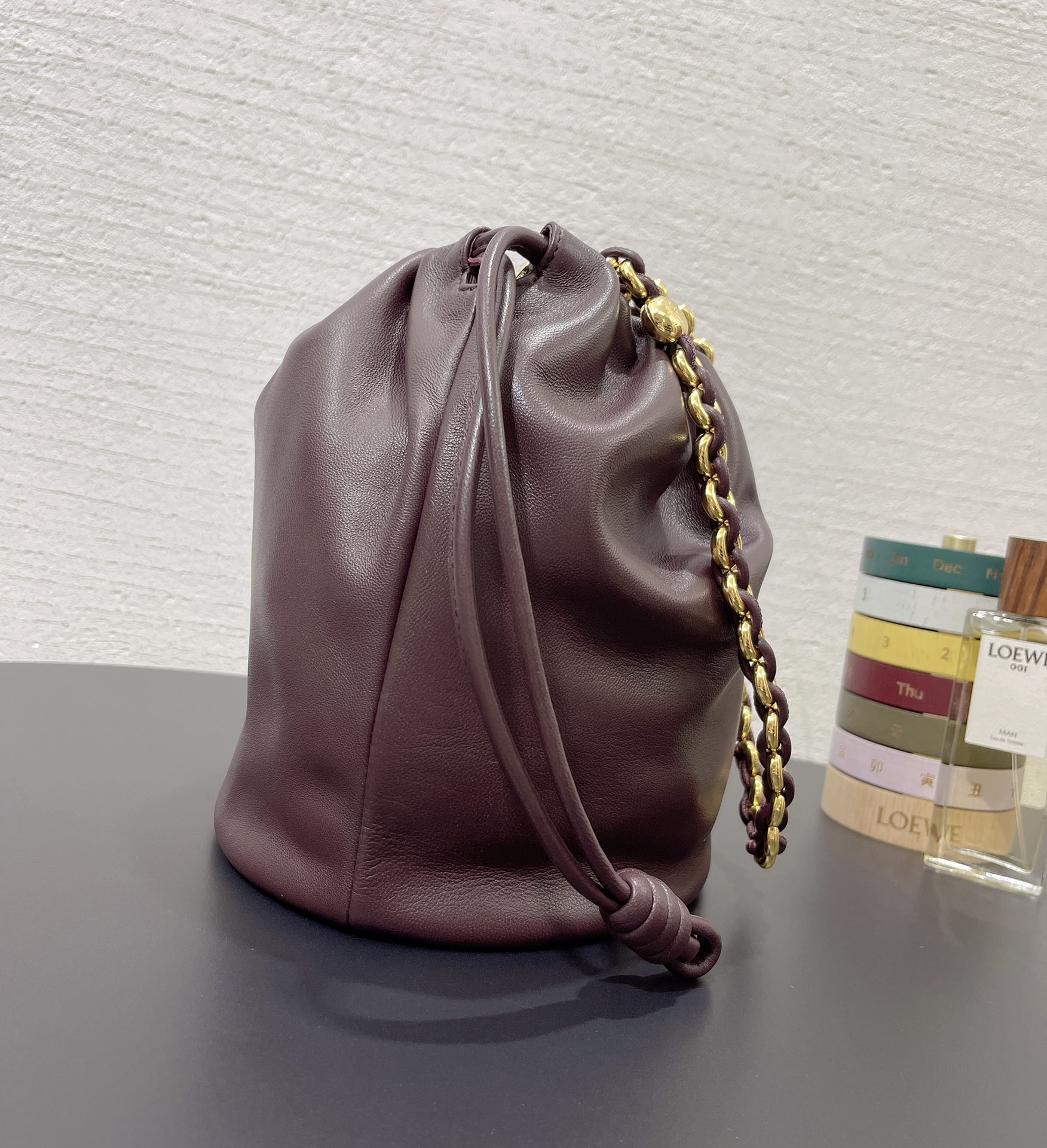 L0ew* mini flamenco purse bag-32*17*24cm