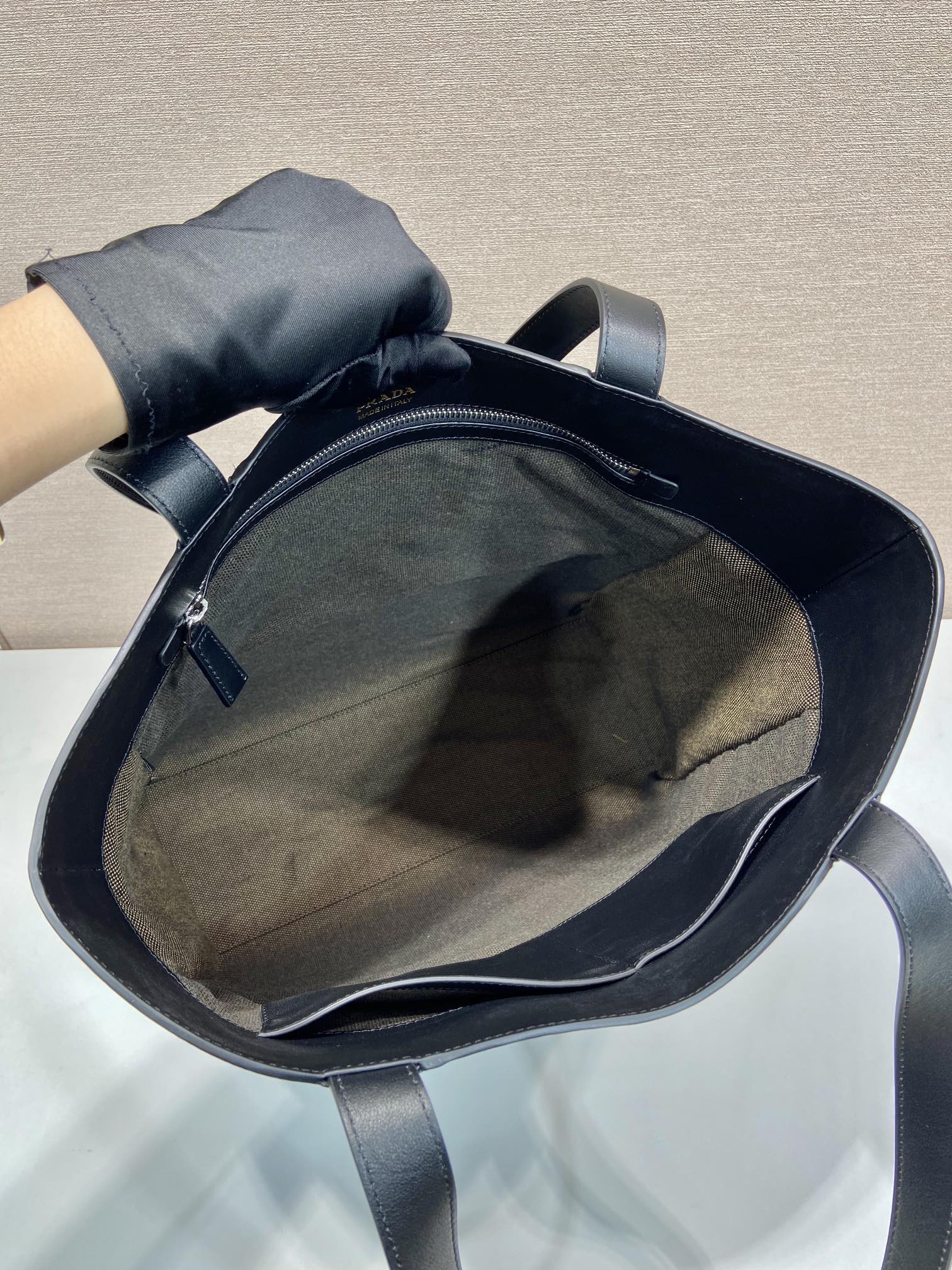 Pra*a 2vg122 tote bag-38*42*17cm