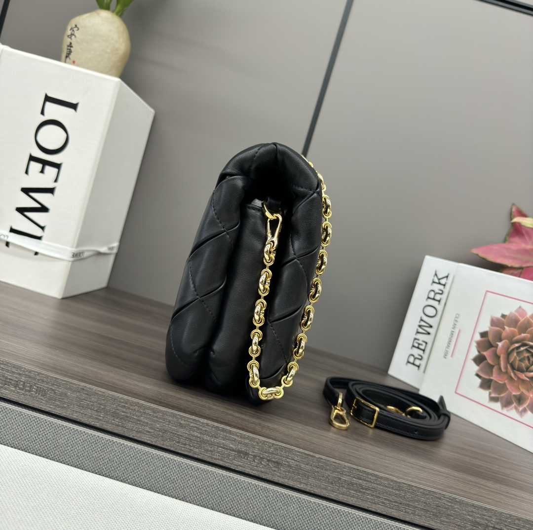 L0ew* puffer goya bag-23*9*17cm