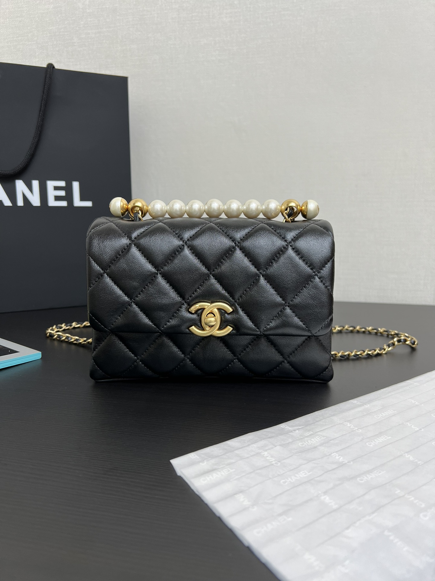 Ch@nel Flap Bag-20*12*6CM