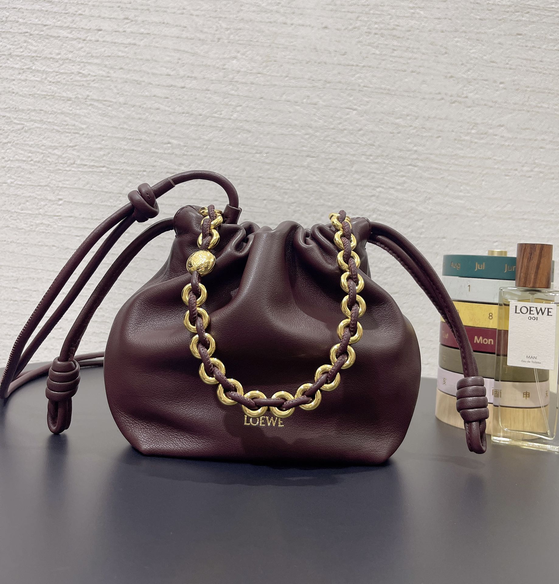 L0ew* flamenco purse 23*5.5*17cm