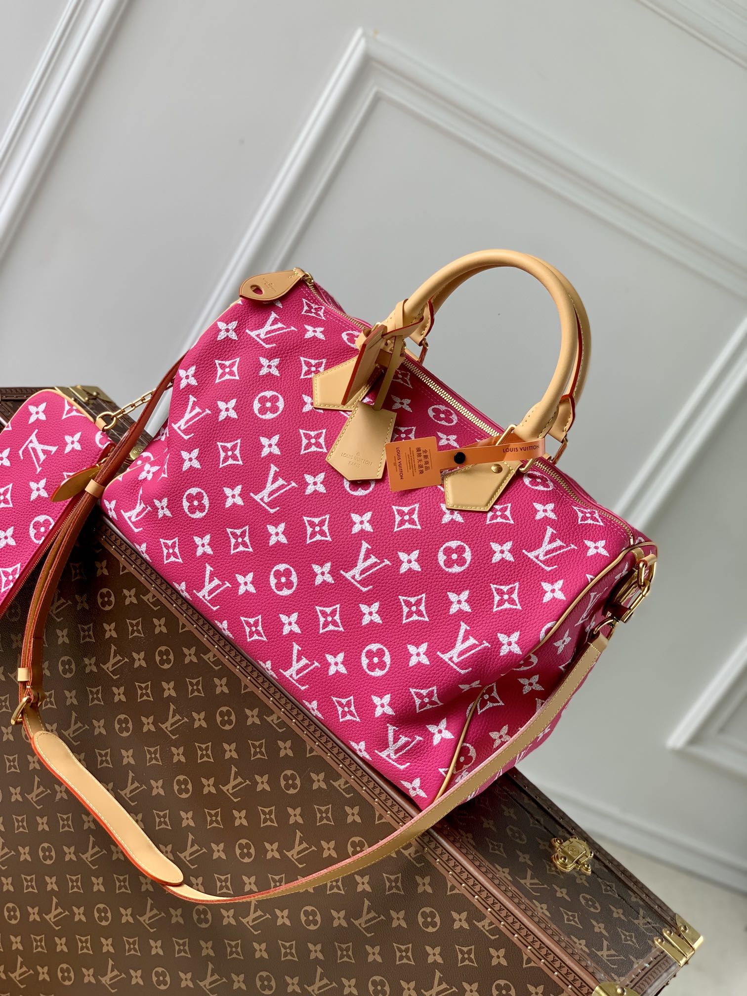 l0*is V*t0n speedy p9 bandoulière 40 monogram leather -40 x 26 x 23cm