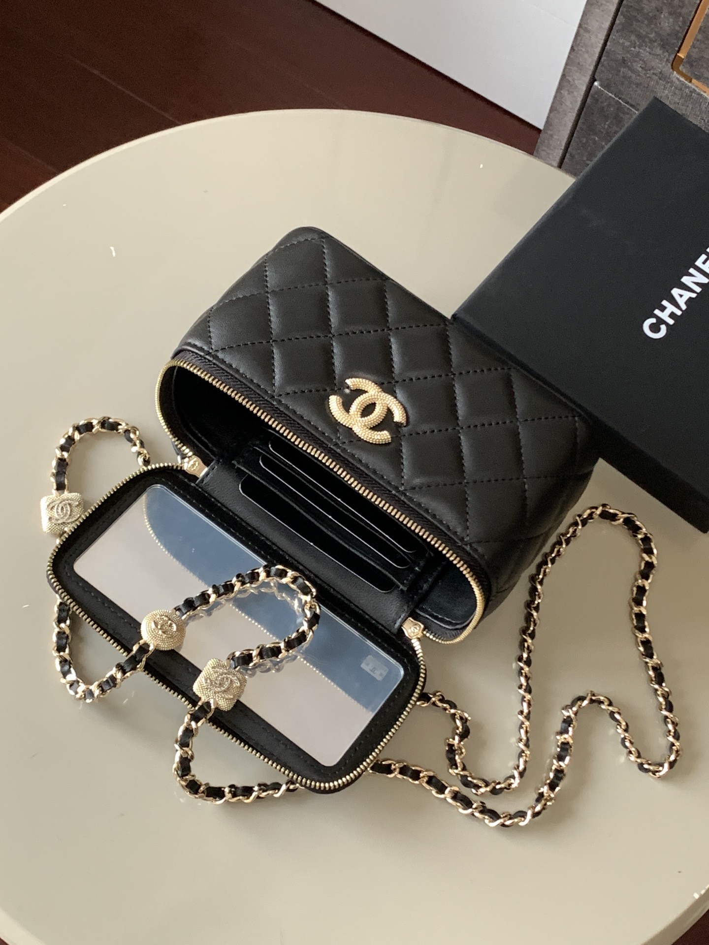 Ch@nel Cosmetic Bag-10X17x8CM