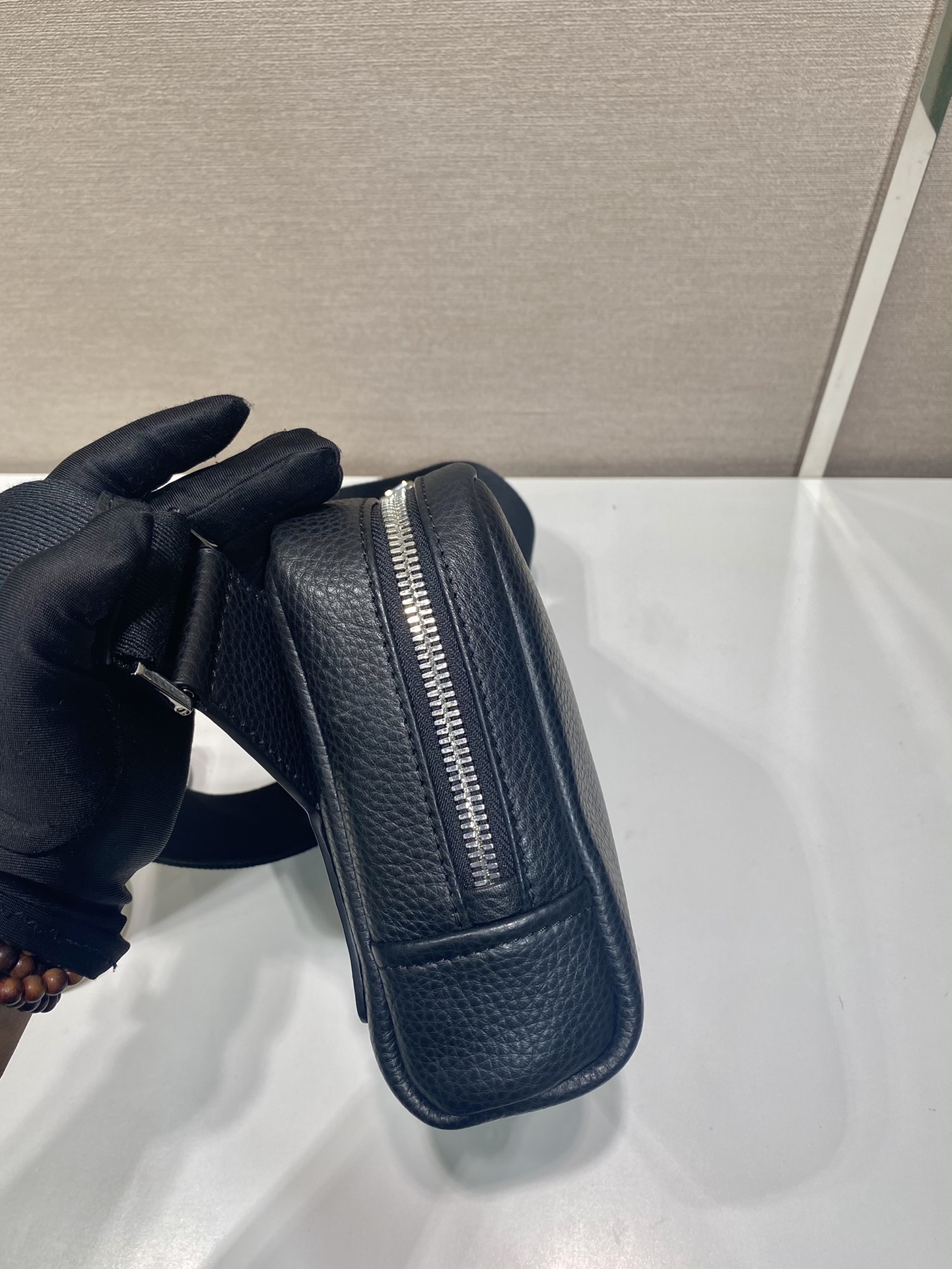 Pra*a Pra*a leather shoulder bag-2vh181-24*16.5*7cm