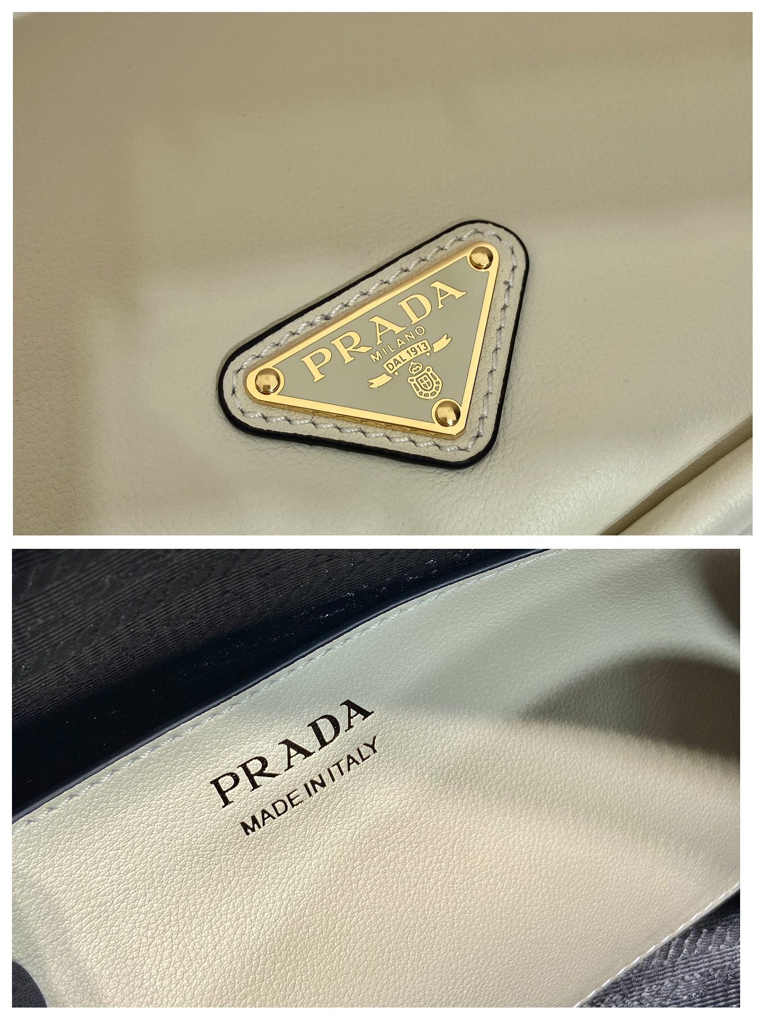 Pra*a women leather handbag -1ba451-25*18*10cm