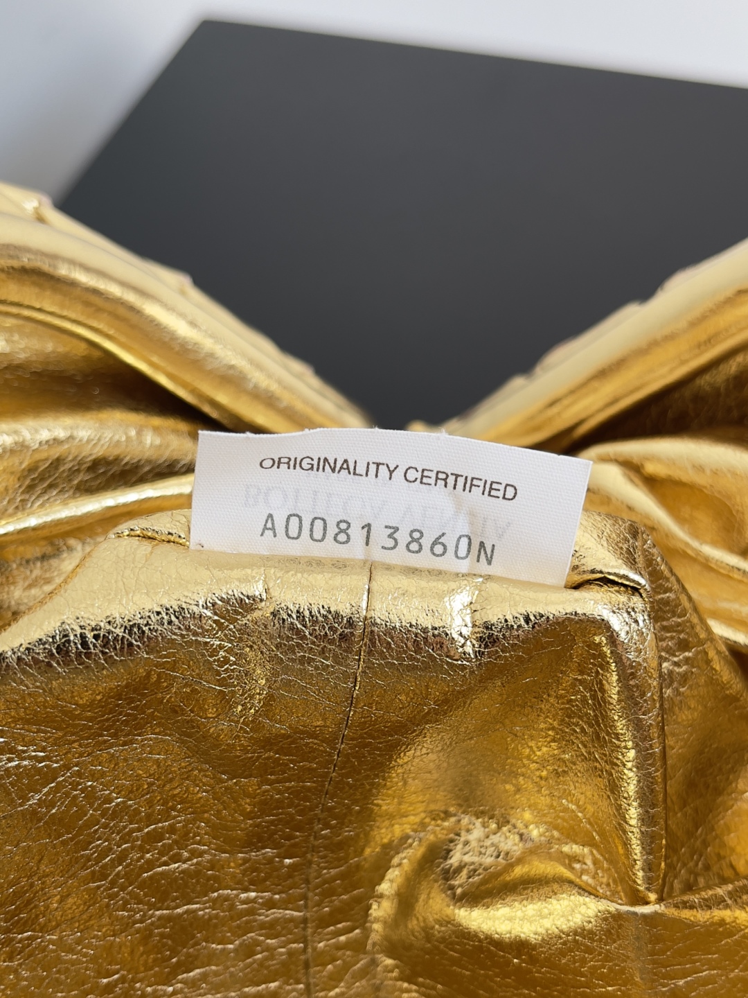 b0tt*ga Ven*ta lauren 1980 teen leather clutch-31.5*16.5*11cm