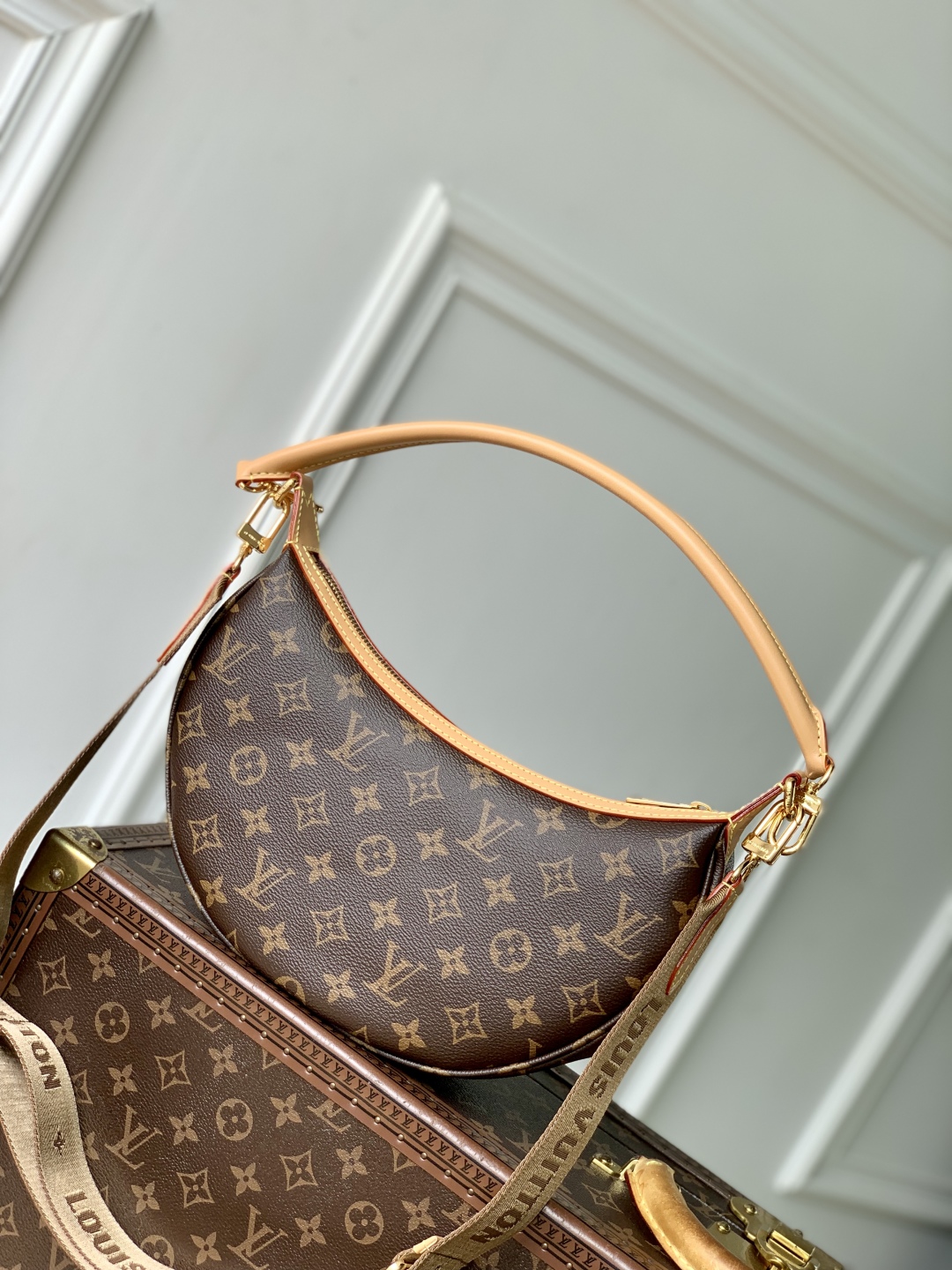 l0vis Vvtt0n loop hobo handbags-m12939-22 x 9 x 33cm