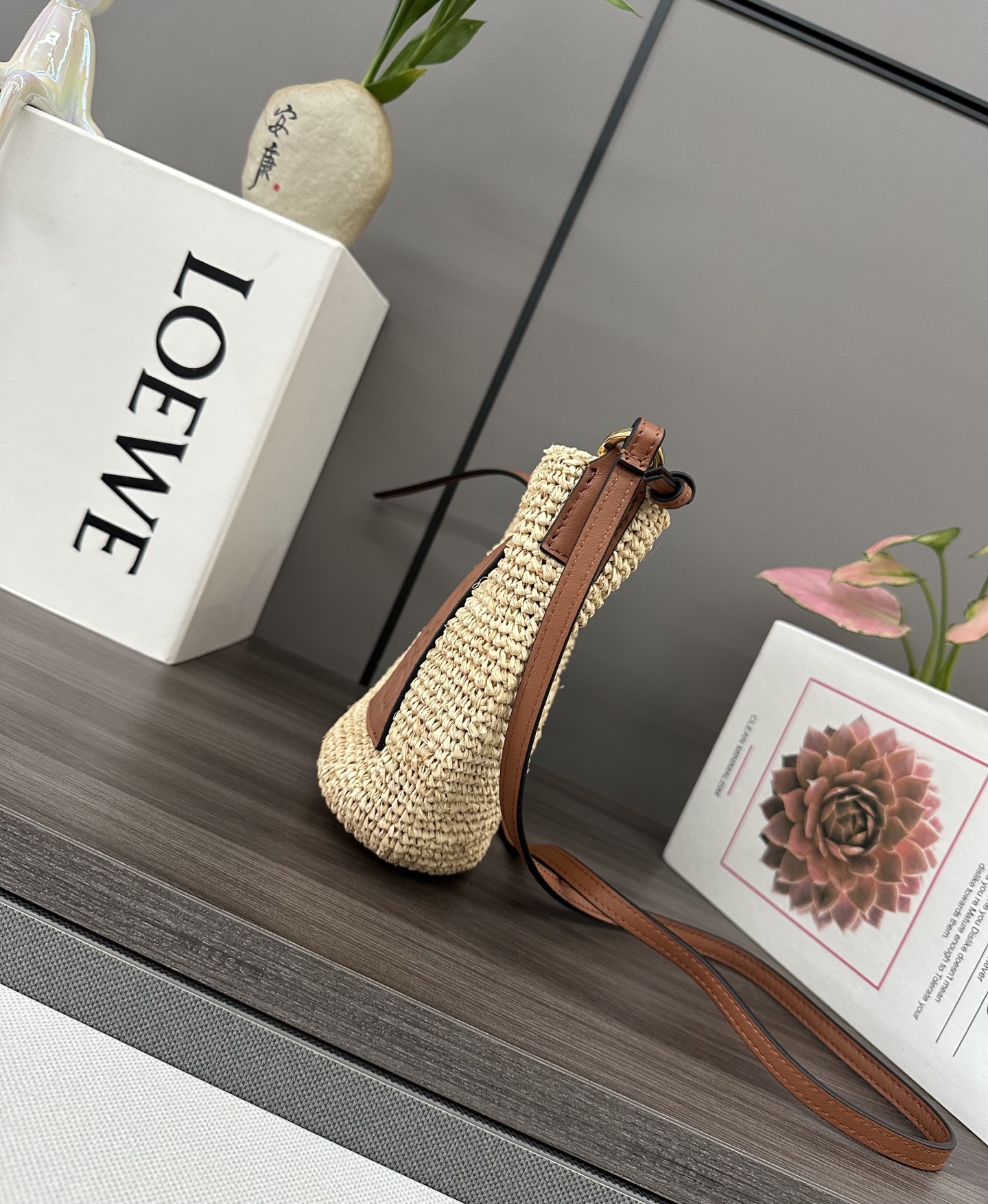 Lowee Basket Slit Pochette Bag-27*17*9CMCM