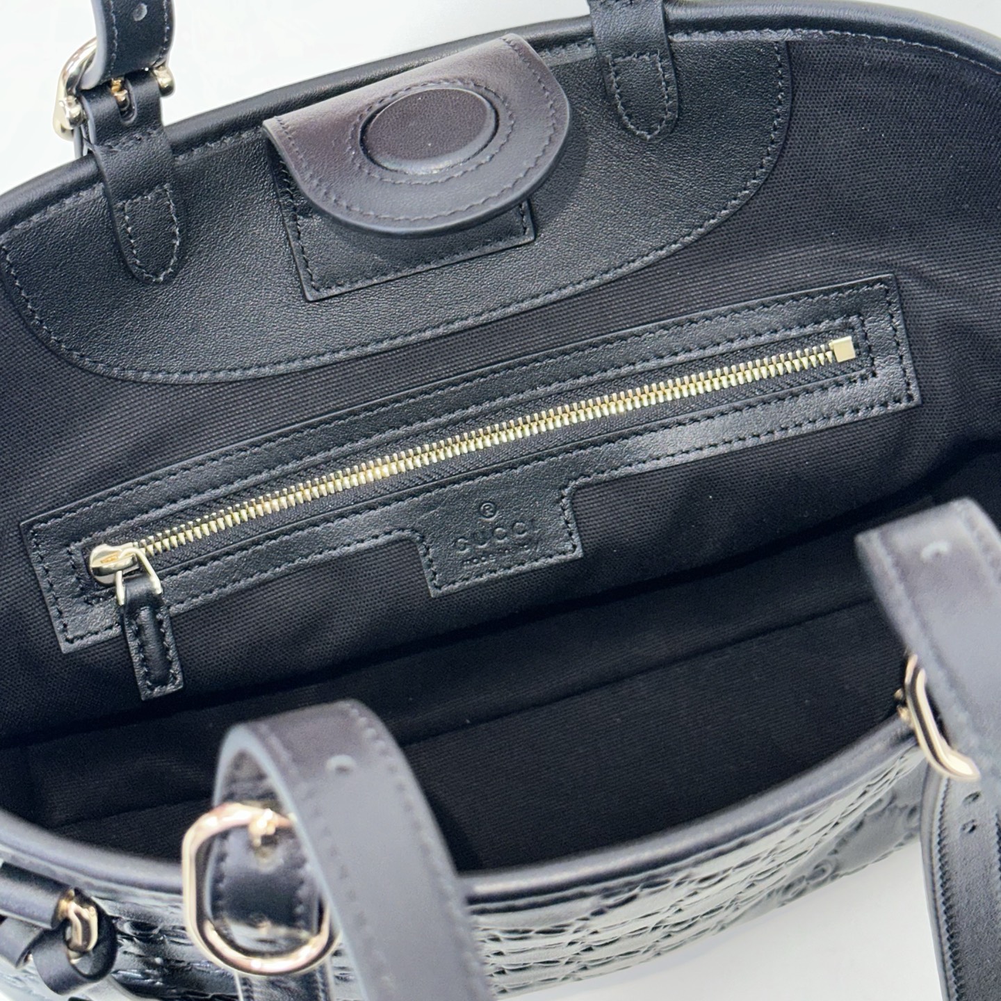 Guc-ci GG Emblem Tote Bag-25*20*10CM