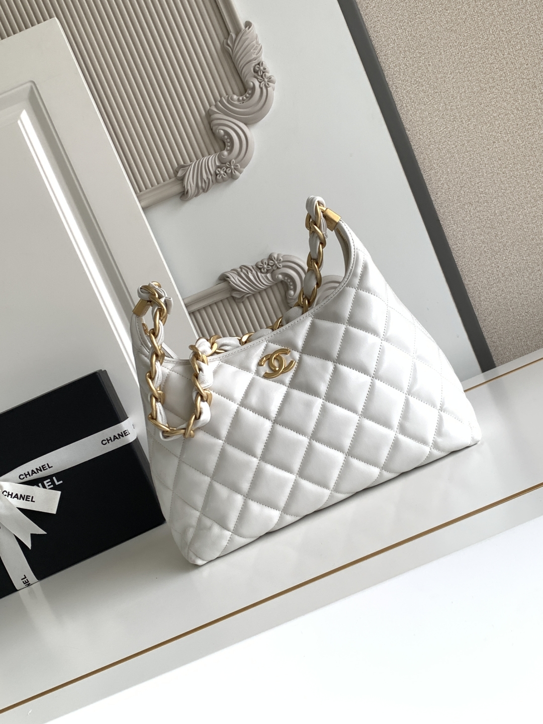 Ch@nel 2025SS Hobo Bag-32x30x12CM