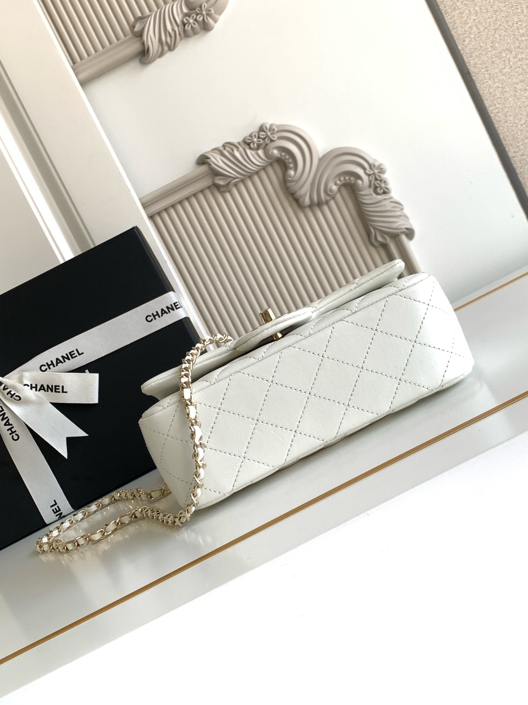 Ch@nel Flap Bag Mini CF handle -20x12x6cm