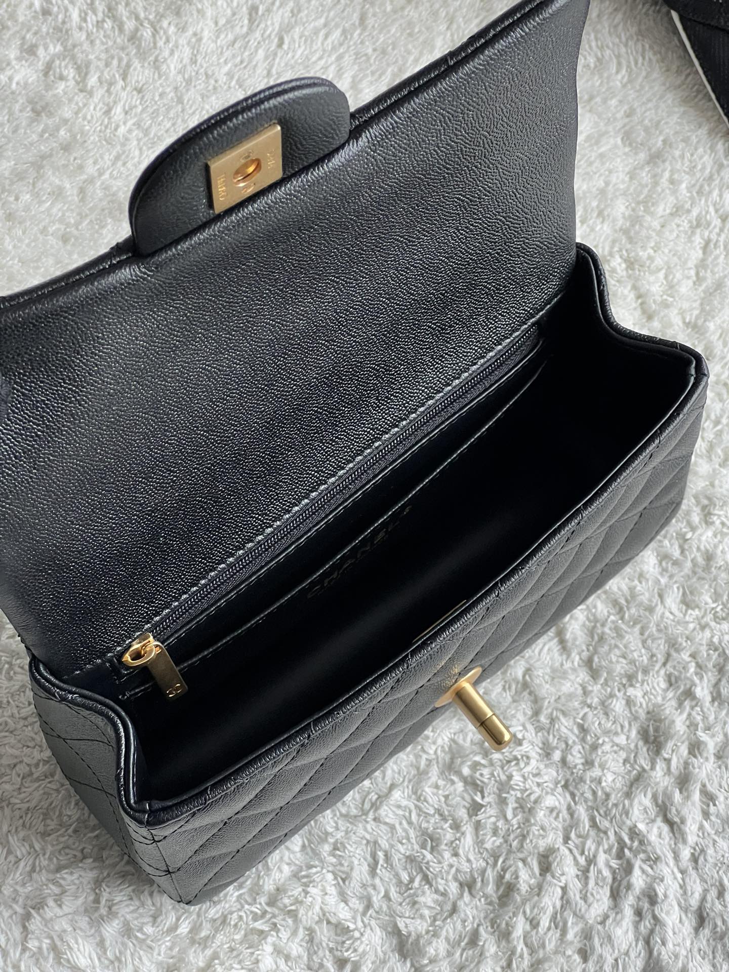 Ch@nel Flap Bag Mini CF handle -20*13*9cm