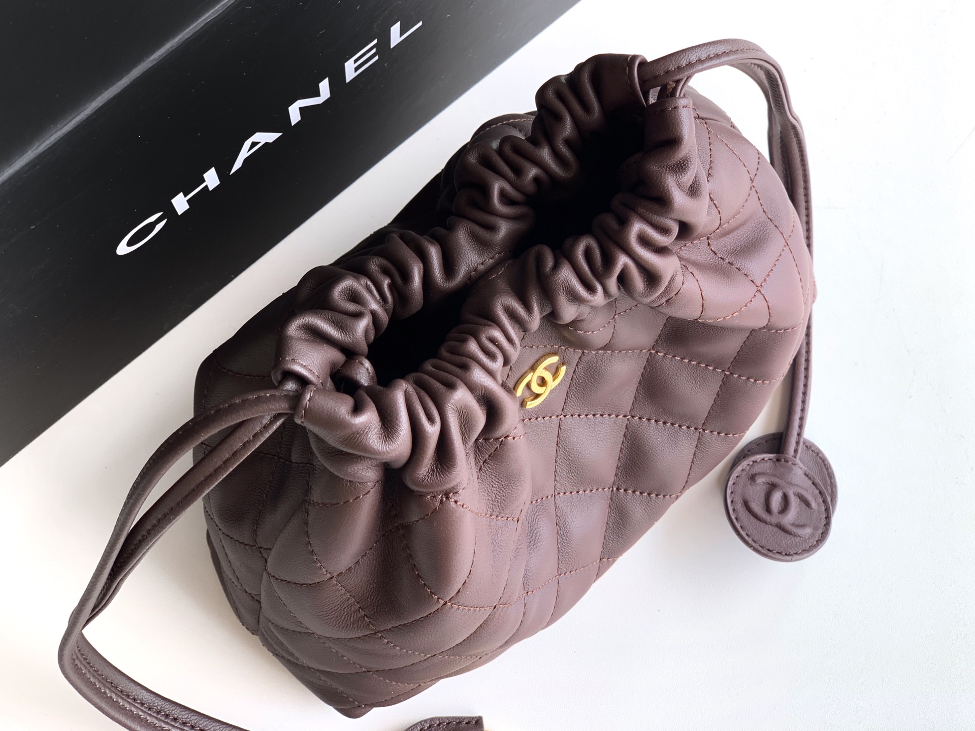 Ch@nel Spring Summer 2026 Hobo Bag-17x 22 x8CM