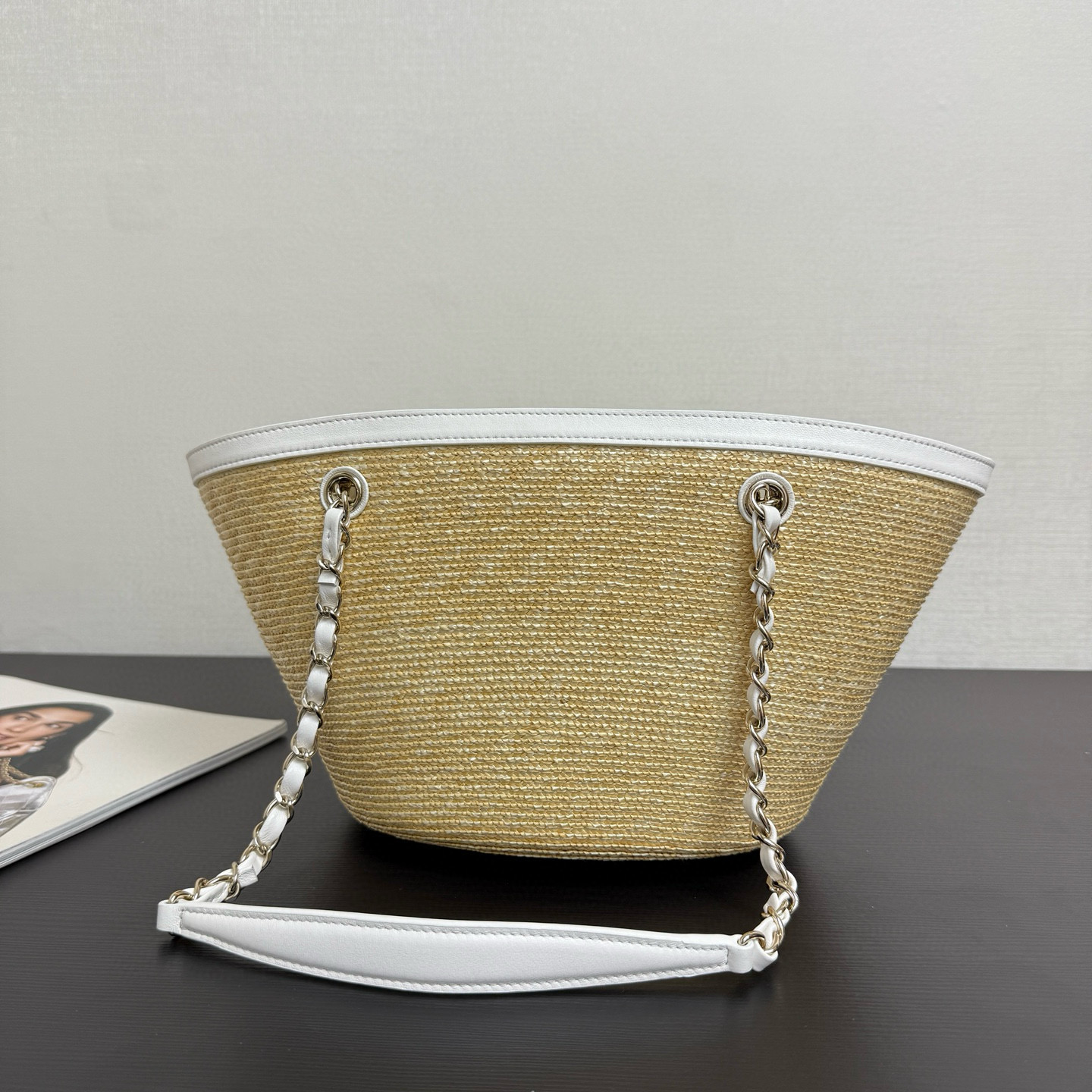 Ch@nel Small Shopping Tote Bag-34*17*12.5CM