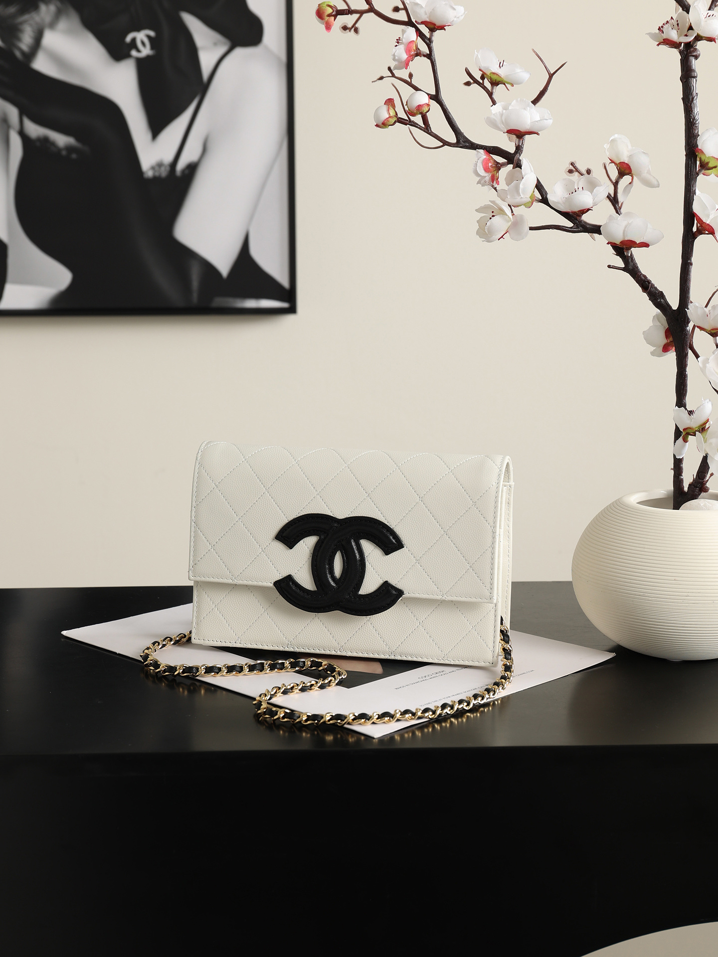 Ch@nel CC Wallet on Chain (WOC) Bag-12*19*4CM