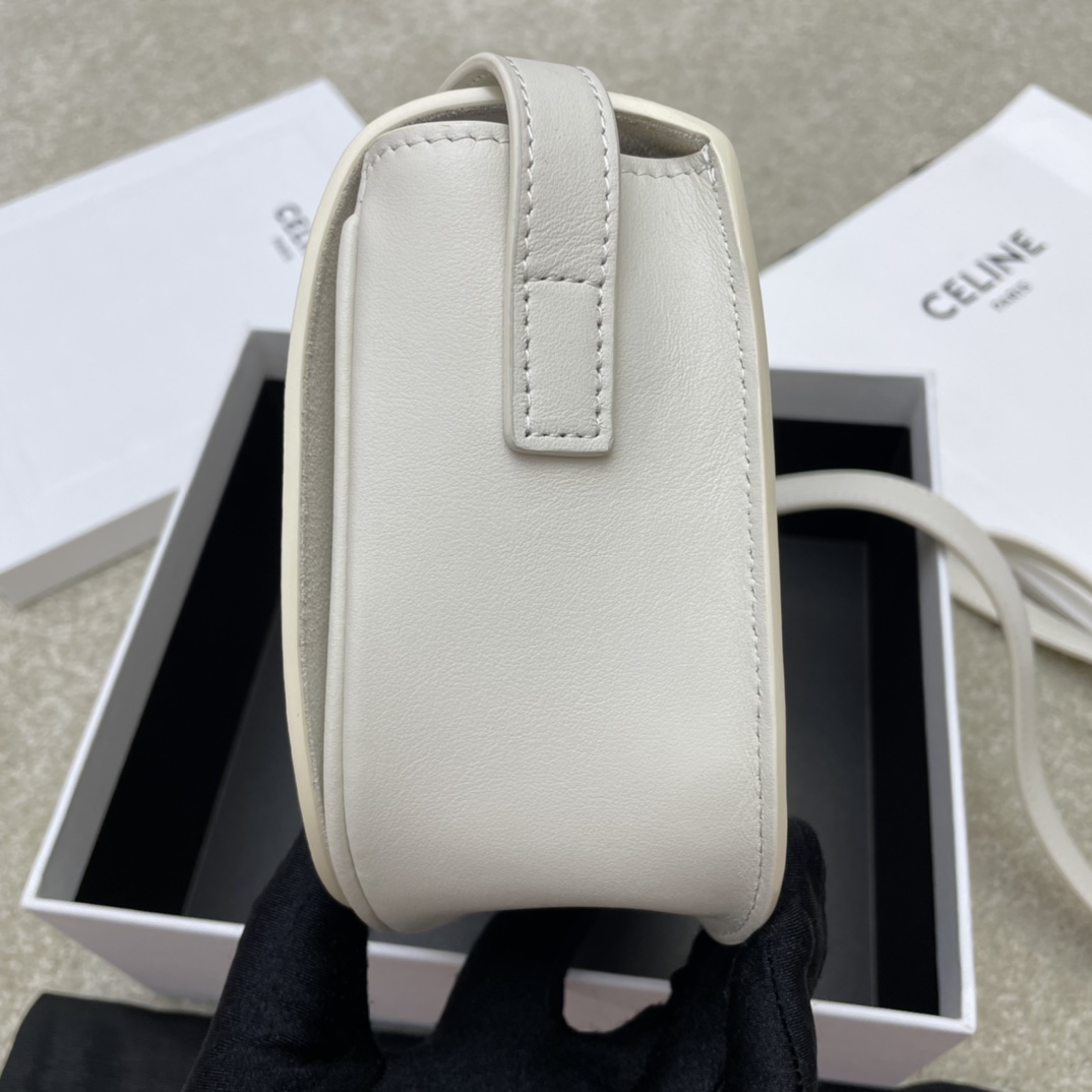 Ce**e folco cuir triomphe bag-18.5*15*7cm