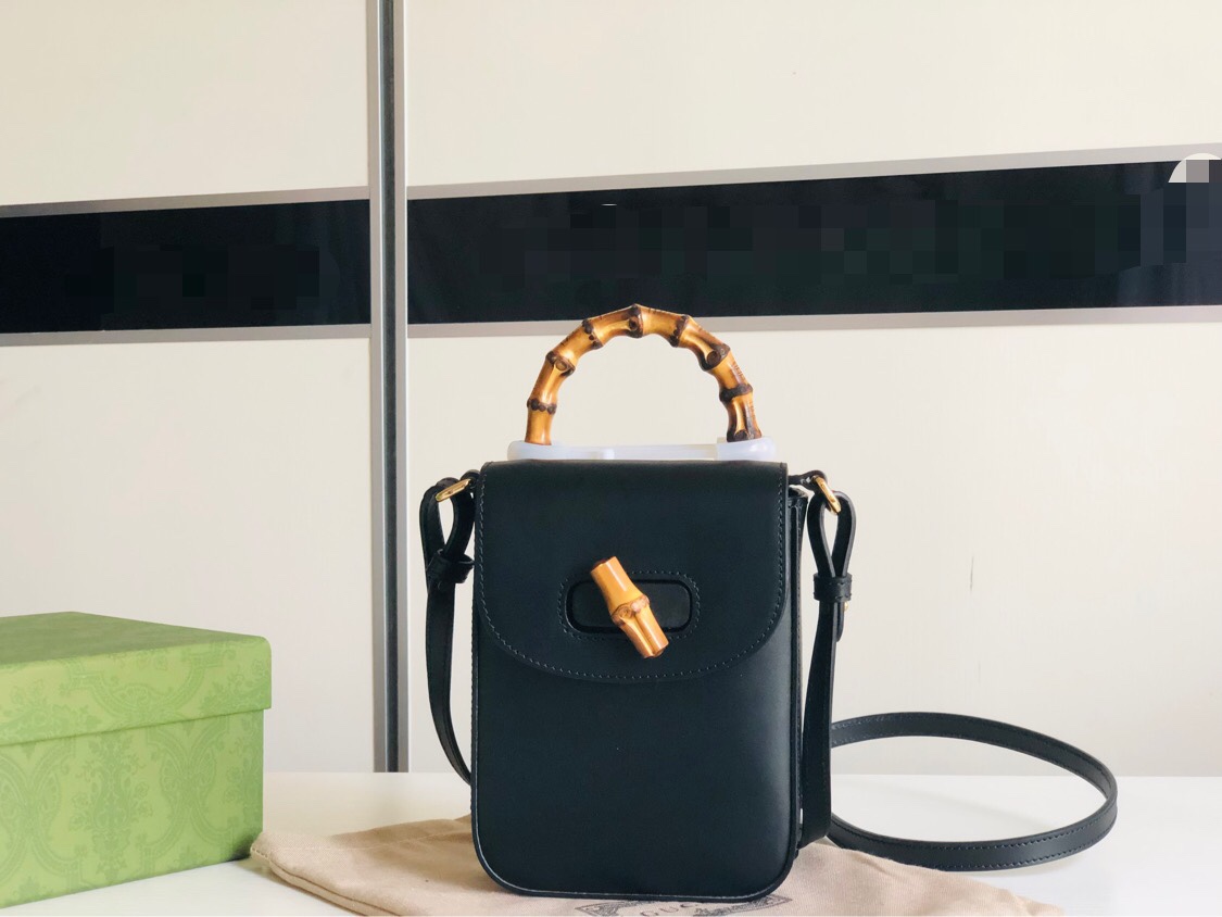 G*u*i bamboo mini handbag-14*16*4cm